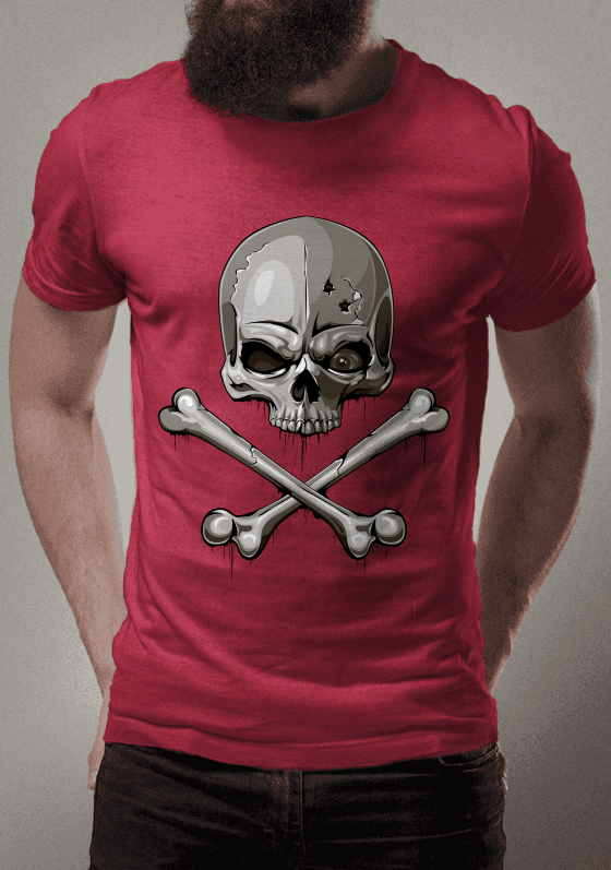 Nome do produto  vintage skull
