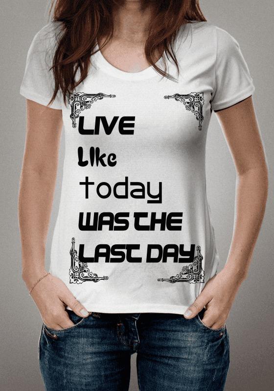 Nome do produto  Viva Cada Momento Como Se Fosse O Ultimo 