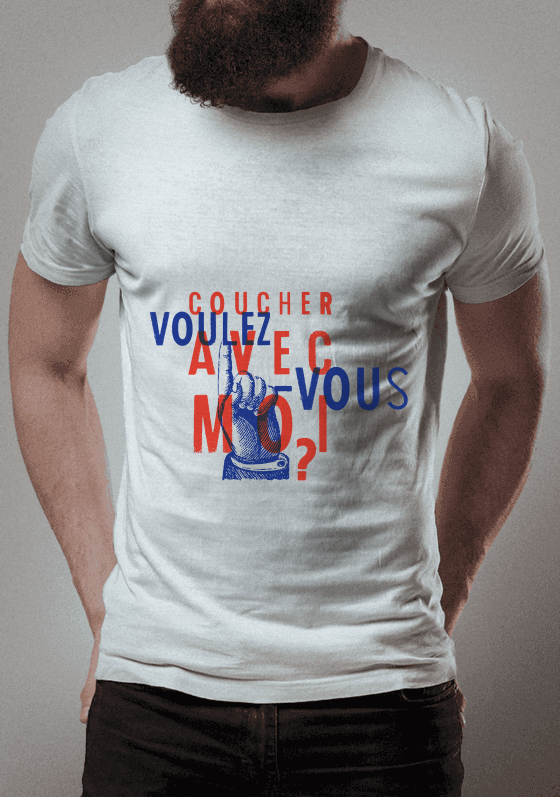 Nome do produto  Voulez Vous Coucher Aver Moi ? - Camiseta