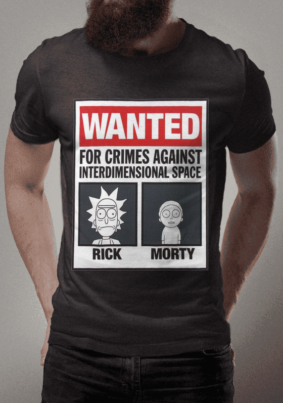 Nome do produto  WANTED - Rick and Morty
