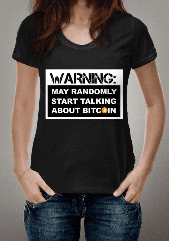 Nome do produto  WARNING | BITCOIN  - Preta
