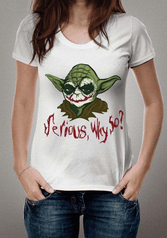 TSHIRT PRIME Yoda, Serious, Why So? R49,63 em zer014