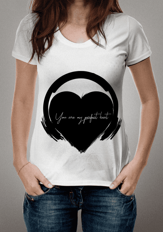 Nome do produto  You are my perfect beat White