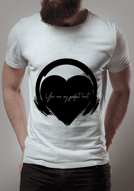 Nome do produto  You are my perfect beat White