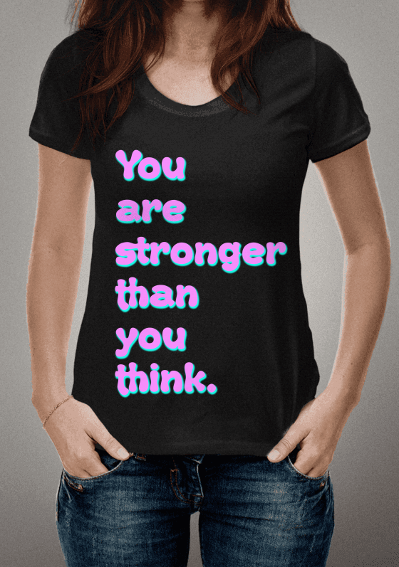 Nome do produto  You are stronger than you think