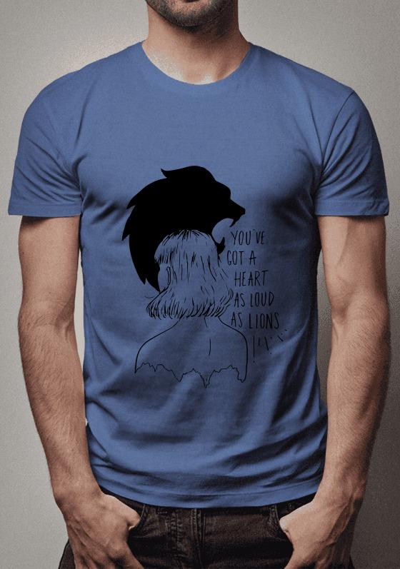 Nome do produto  You've got a heart as loud as lions