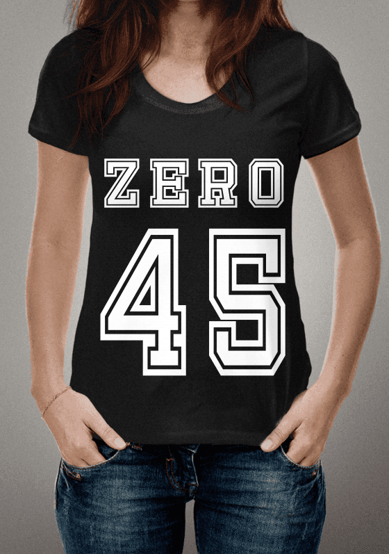 Nome do produto  zero 45 preta/branca