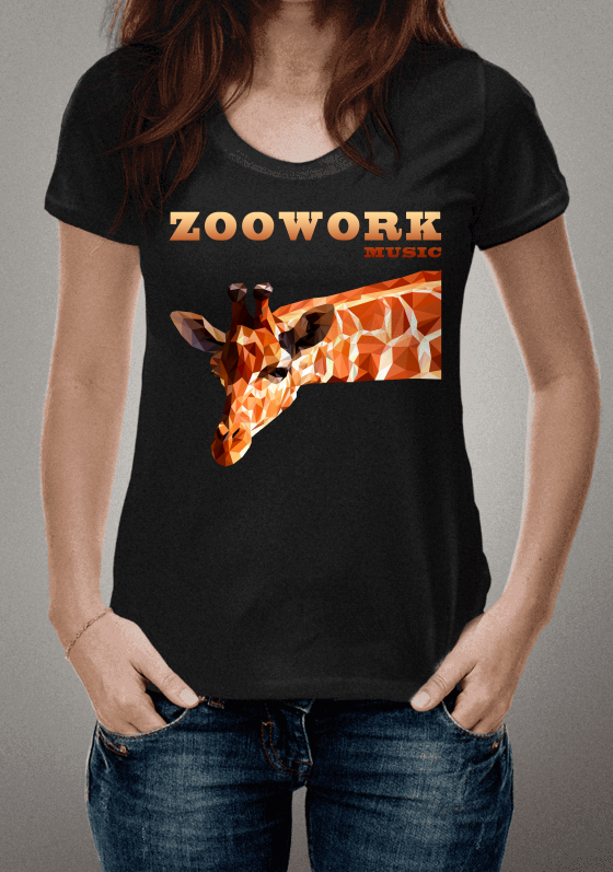 Nome do produto  Zoowork Music girafa color